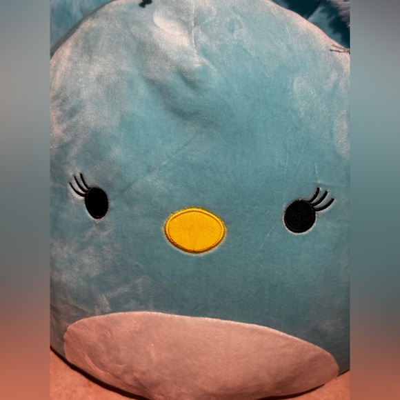 Squishmallows Tiff The Peacock Plush Stuffed 16”Spring Easter Teal Aqua Rare - Picture 2 of 8